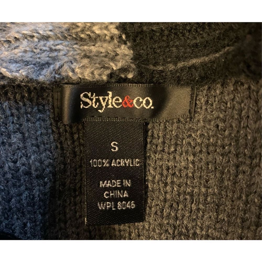 Style & Co Patchwork Cardigan - Picture 5 of 5
